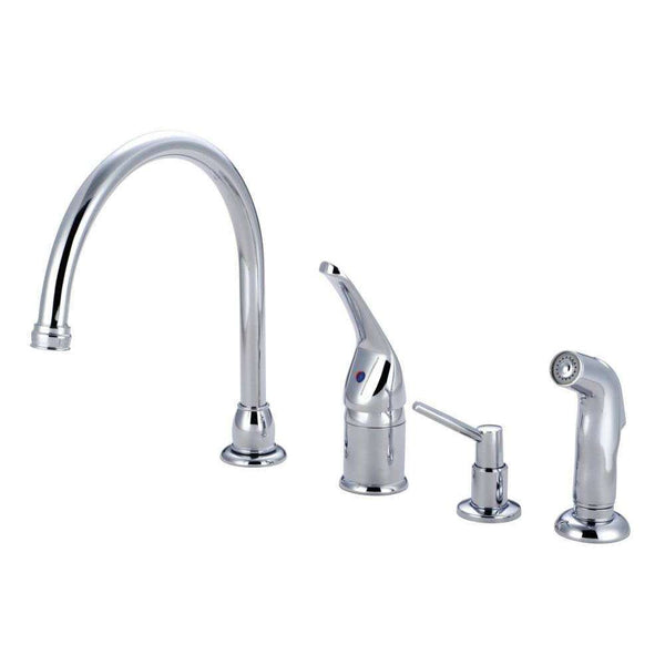 Kingston Brass KB821K1 Sg-Hnd Widespread Kitchen Faucet