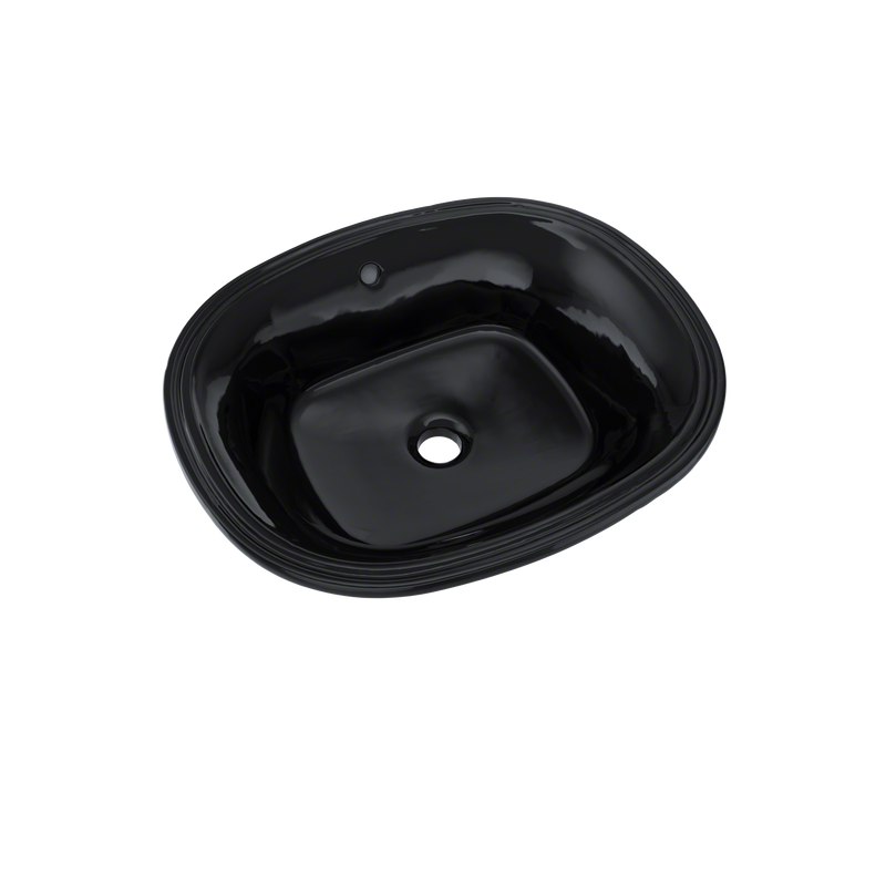 TOTO Maris 17-5/8" x 14-9/16" Oval Undermount Bathroom Sink, Ebony LT481