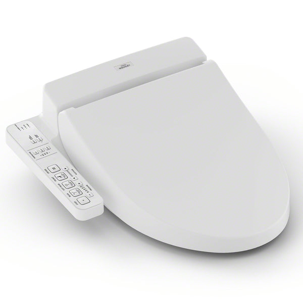 TOTO WASHLET C100 Electronic Bidet Toilet Seat with PREMIST, Elongated, Cotton White SW2034#01