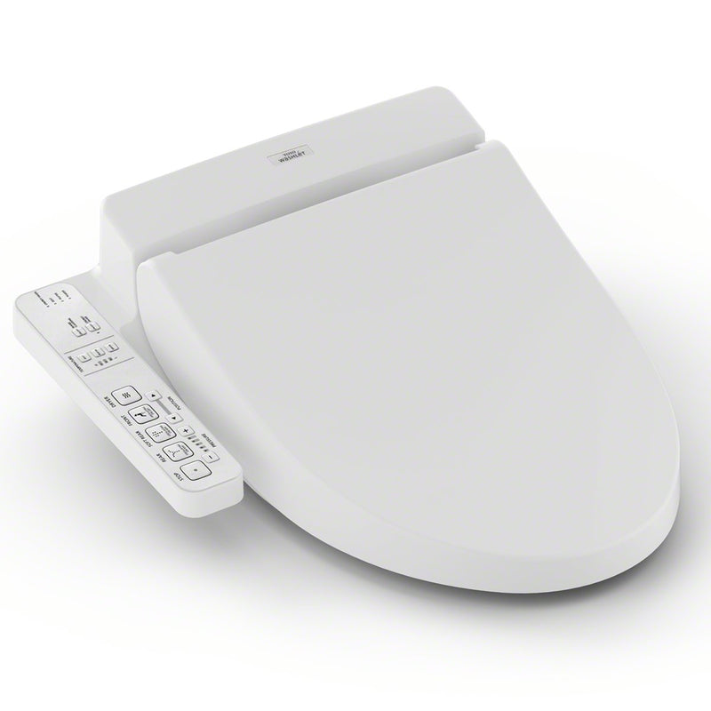 TOTO WASHLET C100 Electronic Bidet Toilet Seat with PREMIST, Elongated, Cotton White SW2034