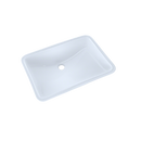 TOTO 21-1/4" x 14-3/8" Large Rectangular Undermount Bathroom Sink with CeFiONtect, Cotton White LT540G