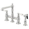 Kingston KS7271PLBS English Country 8" Bridge Kitchen Faucet