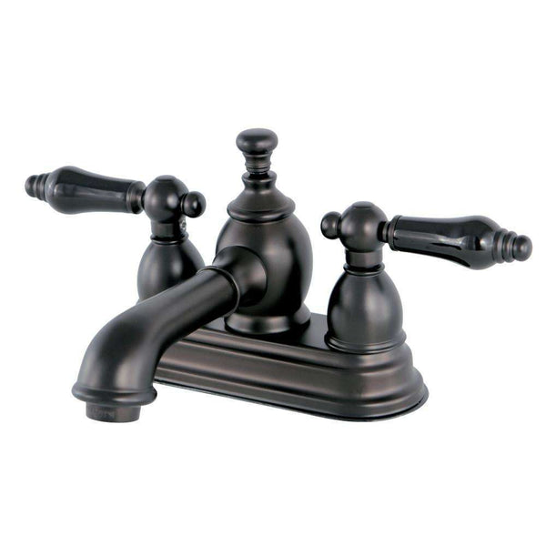 Kingston Brass KS7005PKL 4 in. Centerset Bath Faucet Bronze