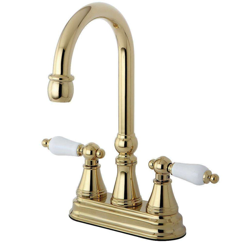 Kingston Brass KS2492PL Bar Faucet, Polished Brass