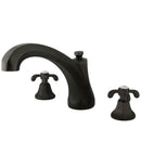 Kingston Brass KS4325TX Roman Tub Filler, Oil Rubbed Bronze