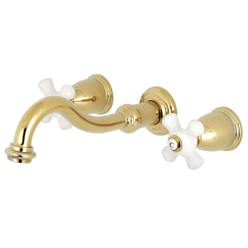 Kingston KS3122PX Vt 2-Hnd Wall Mount Bath Faucet