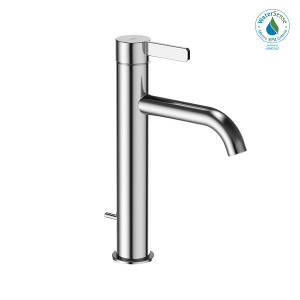 TOTO GF 1.2 GPM Single Handle Semi-Vessel Bathroom Sink Faucet with COMFORT GLIDE Technology, Polished Chrome TLG11303#CP
