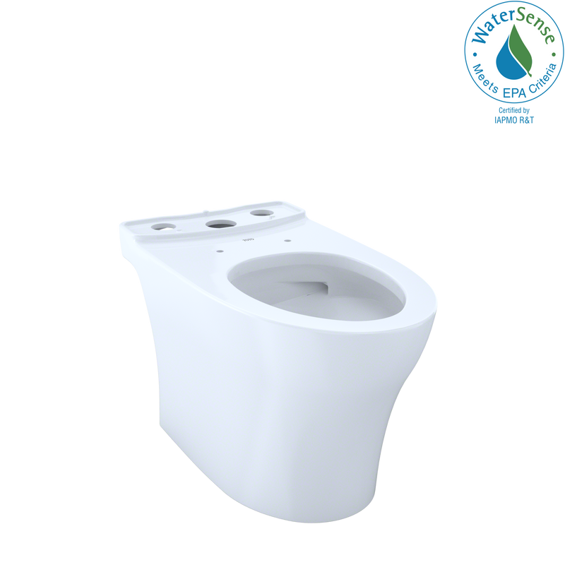 TOTO Aquia IV Elongated Skirted Toilet Bowl with CeFiONtect, Cotton White CT446CUG