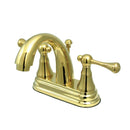 Kingston Brass KS7612BL 4 in. Centerset Bath Faucet Brass
