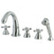 Kingston Brass KS23615AX Roman Roman Tub Filler 5 Pieces