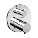 TOTO Round Thermostatic Mixing Valve with Volume Control Shower Trim, Polished Chrome TBV01407U