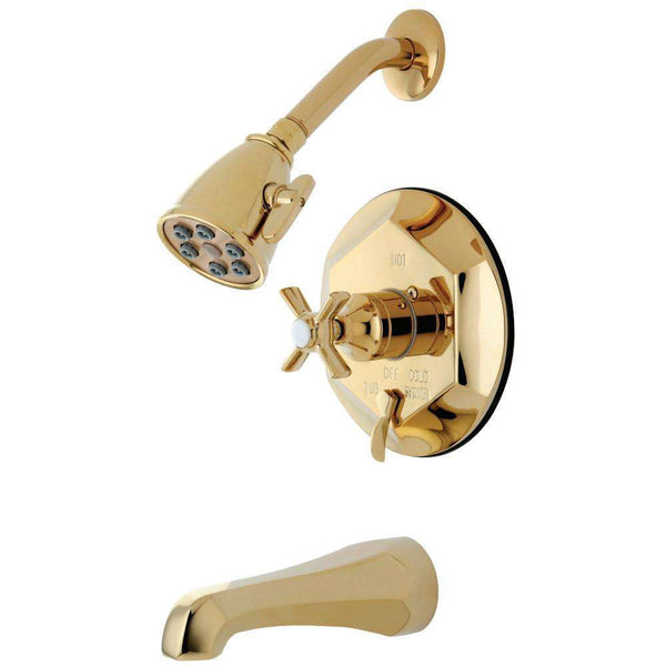 Kingston Brass VB46320ZX Tub/Shower Faucet, Polished Brass