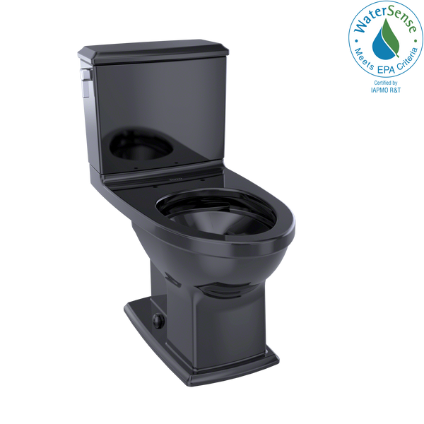 TOTO Connelly Two-Piece Elongated Dual-Max, Dual Flush 1.28 and 0.9 GPF Universal Height Toilet, Ebony CST494CEMF#51