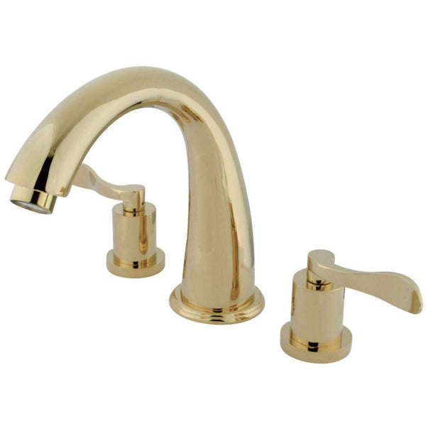 Kingston Brass KS2362DFL Roman Tub Filler, Polished Brass