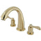 Kingston Brass KS2362DFL Roman Tub Filler, Polished Brass