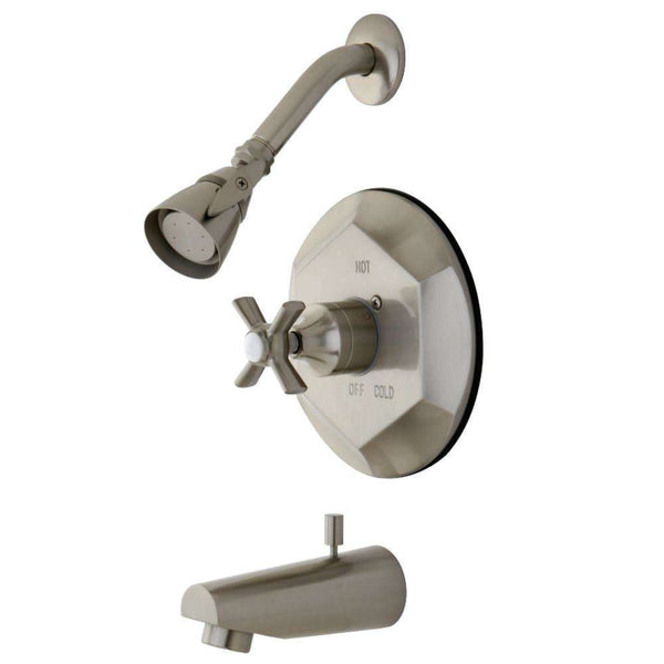 Kingston Brass KB4638ZX Tub/Shower Faucet, Brushed Nickel