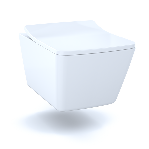 TOTO SP Wall-Hung Contemporary Square-Shape Dual Flush 1.28 and 0.9 GPF Toilet with CEFIONTECT- CT449CFG#01