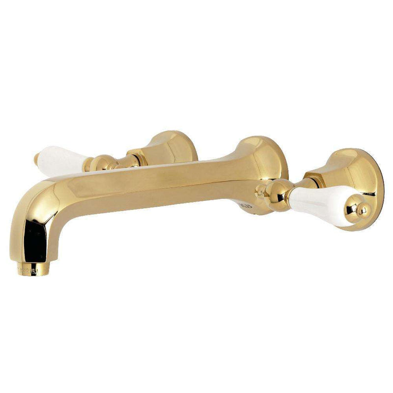 Kingston KS4122PL Metropolitan 2-Hnd Wall Mount Bath Faucet