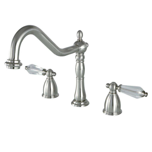 Kingston Brass KB1798WLLLS Widespread Kitchen Faucet