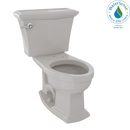 TOTO Eco Clayton Two-Piece Elongated 1.28 GPF Universal Height Toilet, Sedona Beige CST784EF