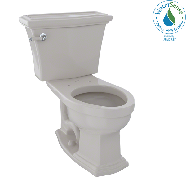 TOTO Eco Clayton Two-Piece Elongated 1.28 GPF Universal Height Toilet, Sedona Beige CST784EF#12