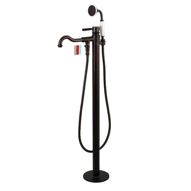 Kingston Brass KS7135DKL Kaiser Sgl Handle Freestanding Tub