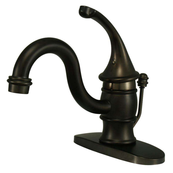 Kingston Brass KB3405GL Sg-Hnd 4 in. Centerset Bath Faucet