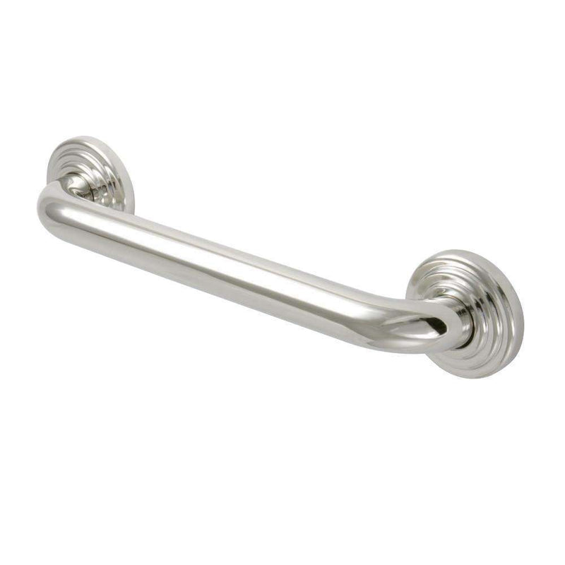 Kingston Brass DR314126 12" Grab Bar, Polished Nickel