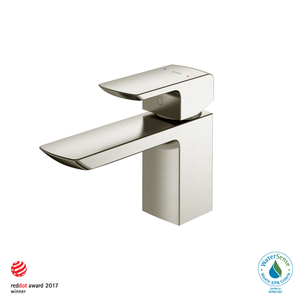 TOTO GR 1.2 GPM Single Handle Bathroom Sink Faucet with COMFORT GLIDE Technology, Brushed Nickel TLG02301U#BN