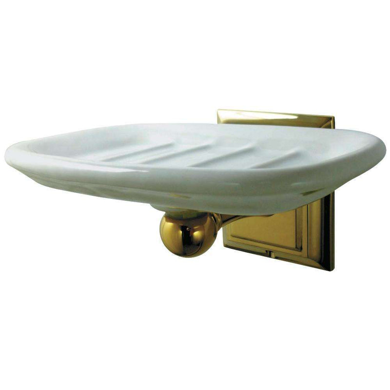 Kingston Brass BA6015PB Millennium Soap Dish, Polished Brass