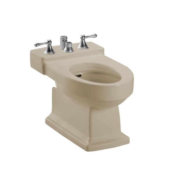 TOTO Lloyd Deck Mount Vertical Spray Flushing Rim Bidet, Cotton White BT930B#03