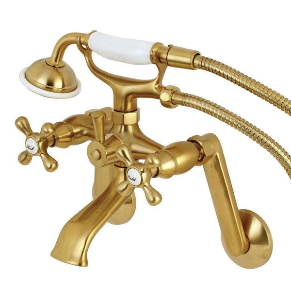 Kingston Brass KS269SB Tub Wall Mount Clawfoot Tub Faucet