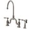 Kingston Brass KS7798TALBS Bridge Kitchen Faucet W/ Brass