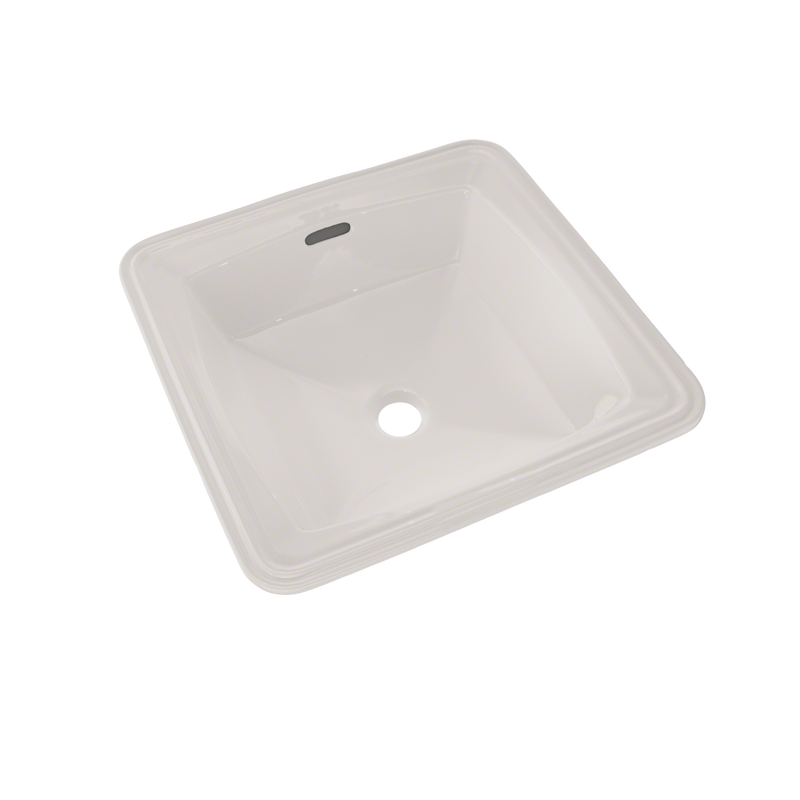 TOTO Connelly Square Undermount Bathroom Sink with CeFiONtect, Colonial White LT491G