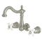 Kingston KS1258PX 8-Inch Center Wall Mount Bath Faucet