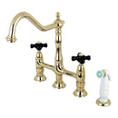 Kingston Brass KS1272PKX 8" Centerset Kitchen Faucet