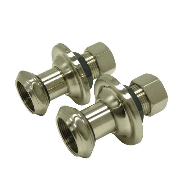 Kingston Brass CCU4108 Wall Union Extension, Brushed Nickel