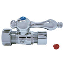 Kingston CC44451 O.D. Comp, 1/2" O.D. Comp Straight Shut-off