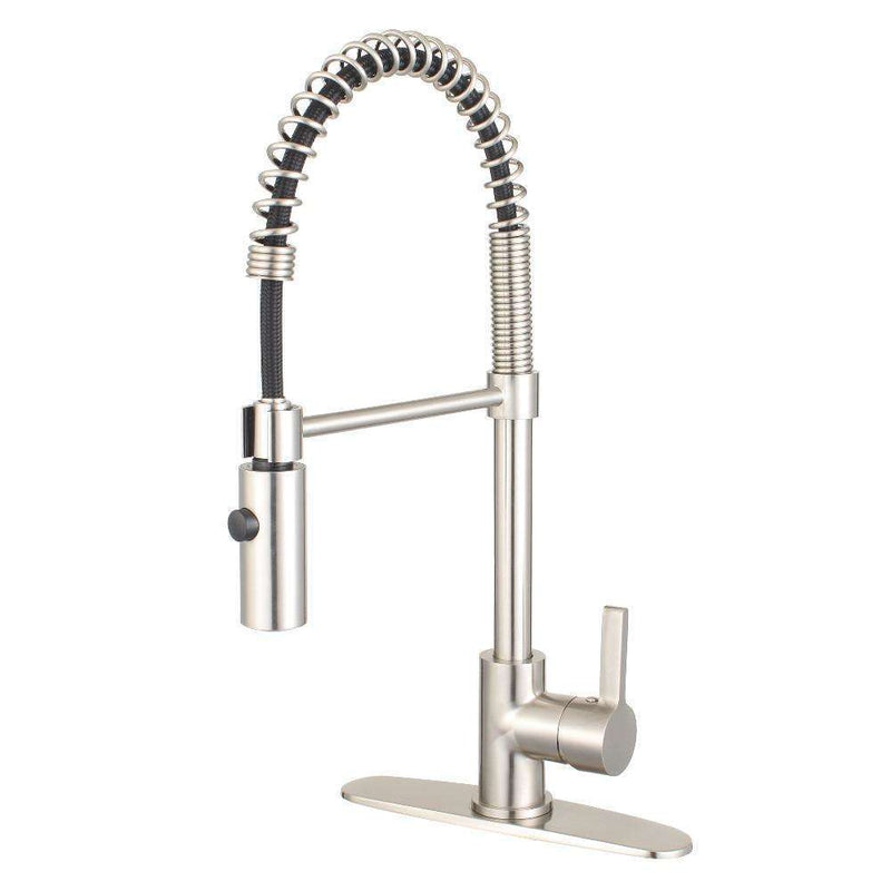 Kingston Brass LS8778CTL Sg-Hnd Pre-Rinse Kitchen Faucet