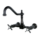 Kingston KS1245BEX 8" Centerset Wall Mount Kitchen Faucet