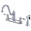 Kingston Brass KB7111TLBS Centerset Kitchen Faucet