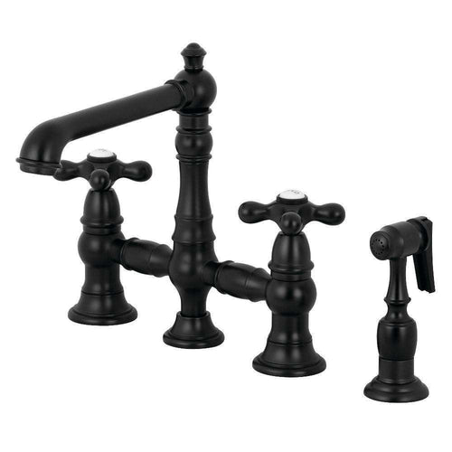 Kingston KS7270AXBS English Country 8" Bridge Kitchen Faucet