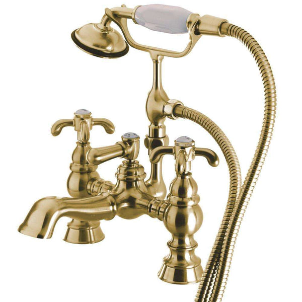 Kingston Brass CC1158T2 Vintage 7" Deck Mount Tub Filler