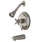 Kingston Brass KB46380ZX Tub/Shower Faucet, Brushed Nickel