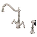 Kingston Brass KS1238ALBS 8-Inch Kitchen Faucet