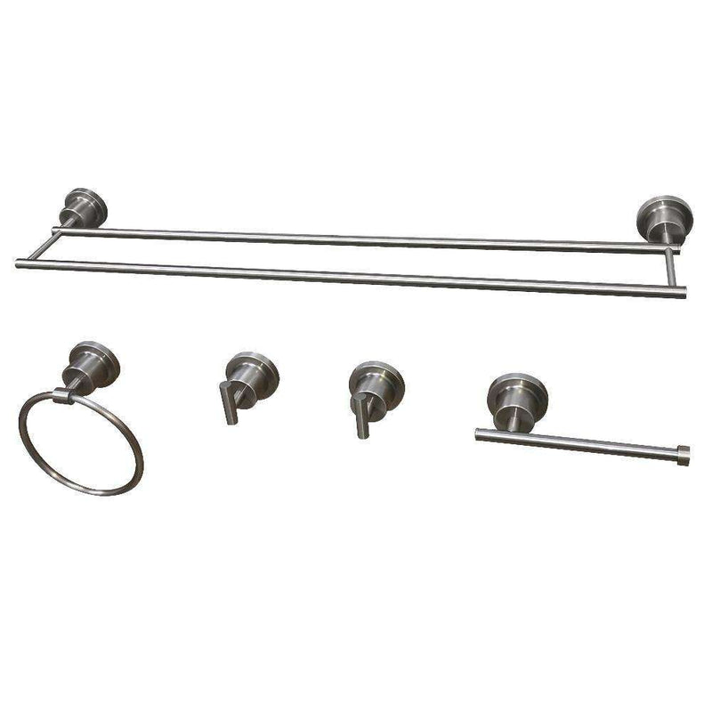 Kingston Brass BAH821330478SN 5-Piece Bathroom Accs Set