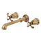 Kingston Brass KS7023TX Roman Tub Filler, Antique Brass