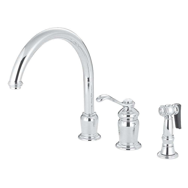 Kingston Brass KS7821TLBS Sg-Hnd Widespread Kitchen Faucet