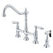 Kingston KS1271ALBS Heritage 8 in. Bridge Kitchen Faucet W/