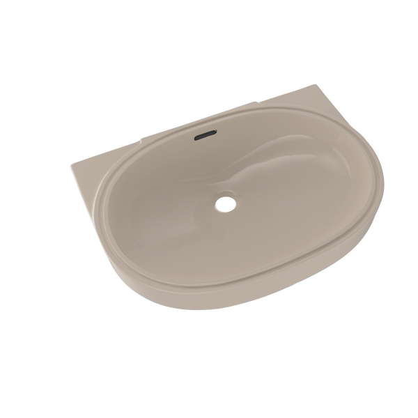 TOTO Oval 19-11/16" x 13-3/4" Undermount Bathroom Sink with CeFiONtect, Bone LT546G#03